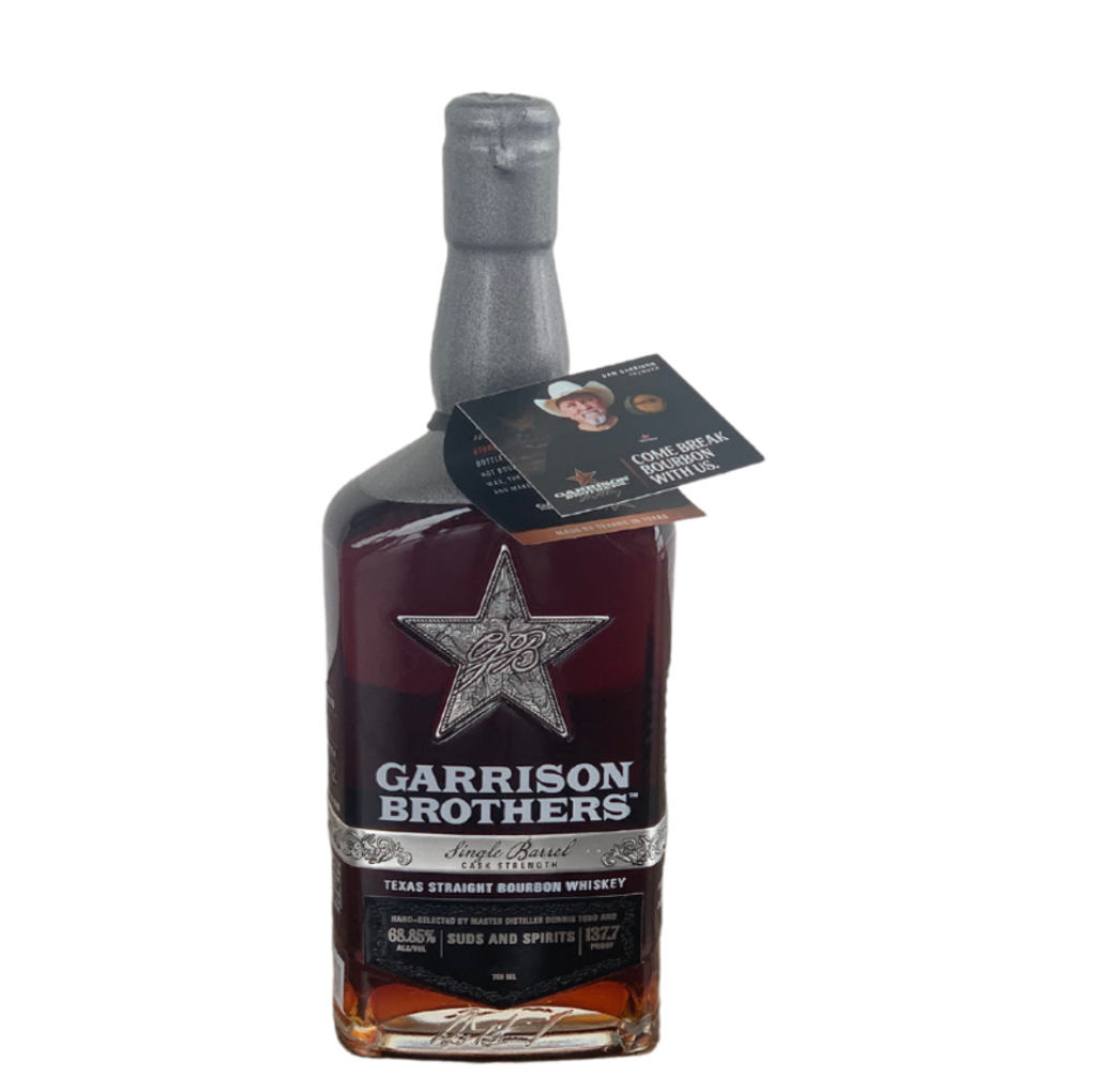 Barrel Pick Garrison Brothers with Whiskey Shipped, Single Barrel, Cask Strength Bourbon Whiskey