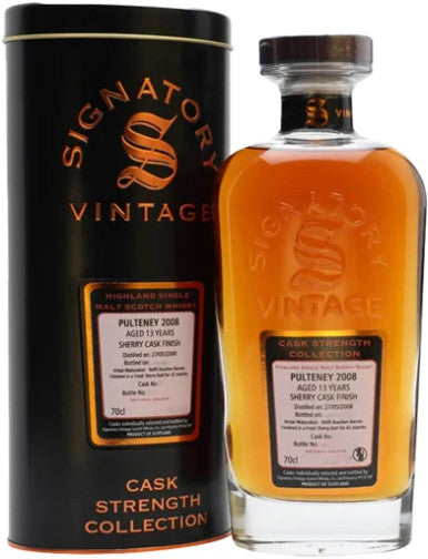 Signatory Vintage Pulteney 2008 13 Year Old Single Malt Whiskey (750ml)