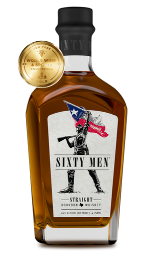 Sixty Men Straight Bourbon Whiskey (750ml)