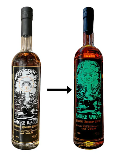 Smoke Wagon Straight Bourbon Whiskey 2024 Halloween Edition "Glow in the Dark" (750ml)