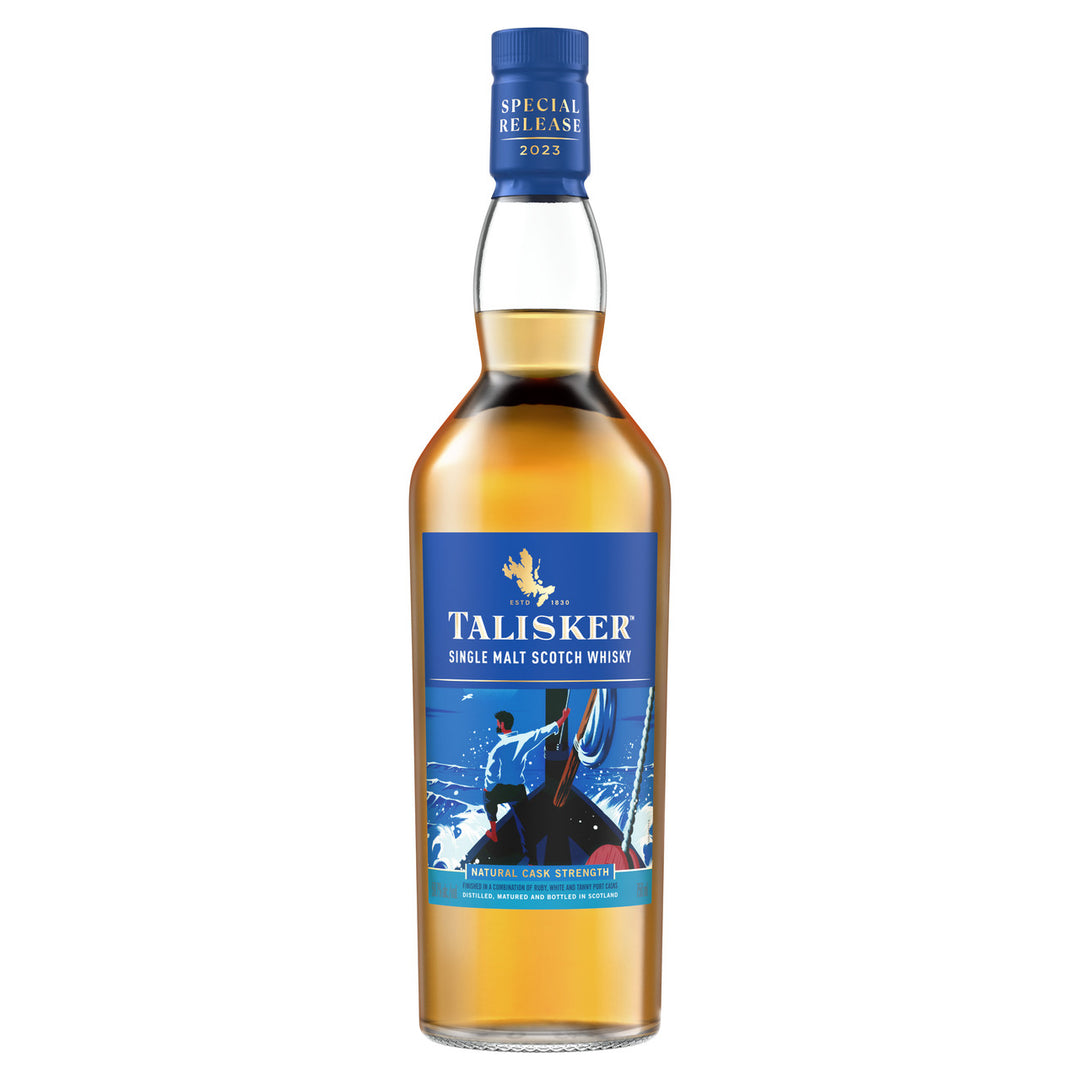 Buy Talisker Natural Cask Strength Special Release Single Malt Scotch Whisky 2023 online at whiskeyshipped.com and have it shipped to your door nationwide.