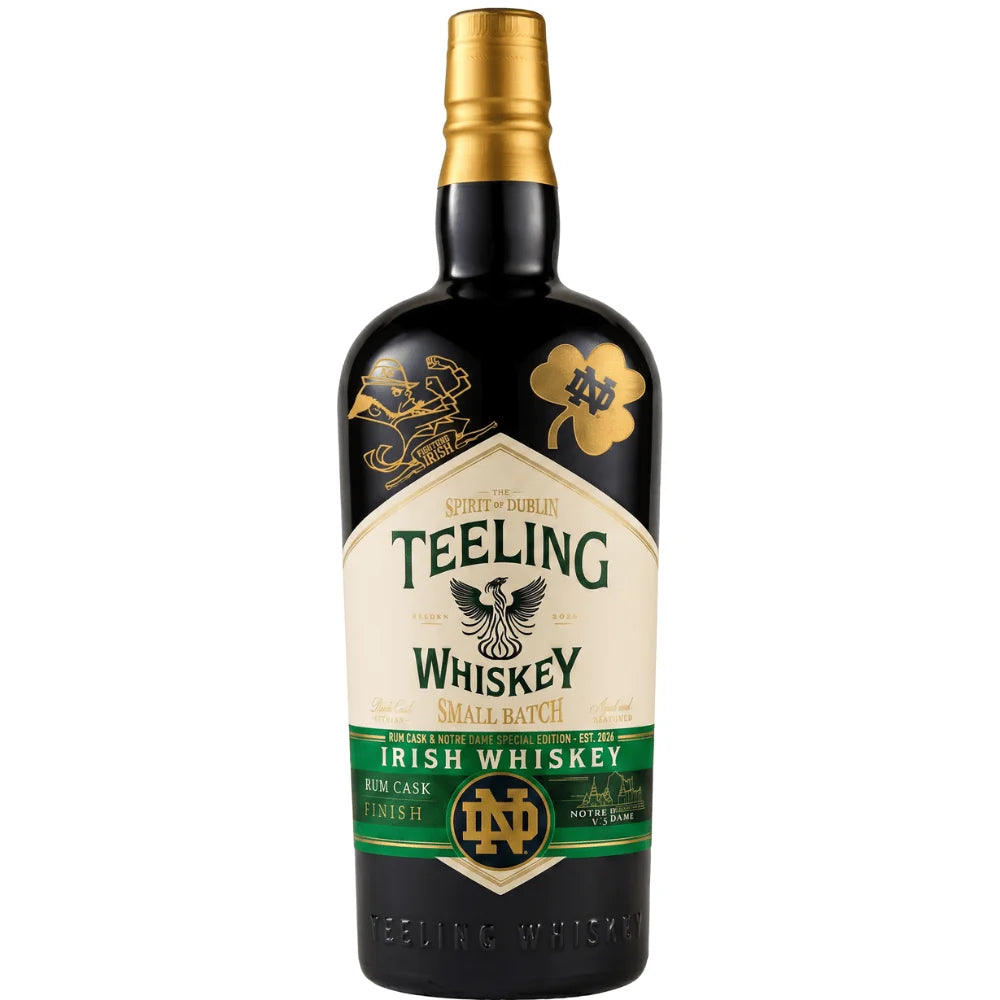 Buy Teeling Small Batch Notre Dame Green Jersey Edition Irish Whiskey online at whiskeyshipped.com and have it shipped to your door nationwide.