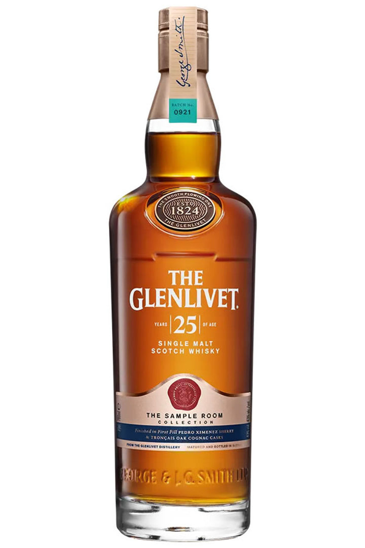 Buy The Glenlivet 25 Year Sample Room Collection Single Malt Scotch Whisky online at whiskeyshipped.com and have it shipped to your door nationwide.