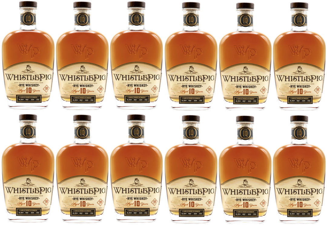 Buy WhistlePig 10 Year Straight Rye Whiskey *12 Pack* Bundle online at whiskeyshipped.com and have it shipped to your door nationwide.