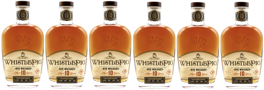 Buy WhistlePig 10 Year Straight Rye Whiskey *6 Pack* Bundle online at whiskeyshipped.com and have it shipped to your door nationwide.