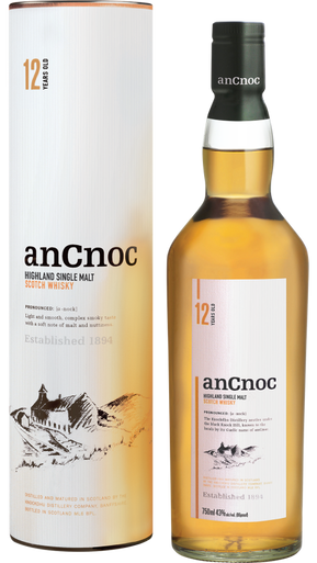 Ancnoc 12 Year Old Single Malt Scotch Whisky (750ml)