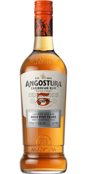 Buy Angostura Aged 5 Years Caribbean Rum online at whiskeyshipped.com and have it shipped to your door nationwide.