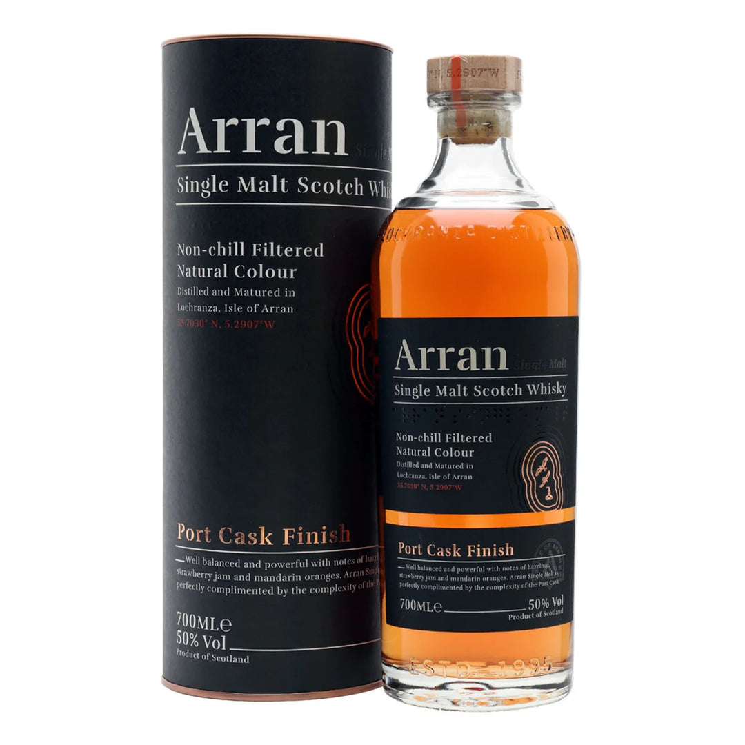 Buy The Arran Single Malt Scotch Whisky The Port Cask Finish online at whiskeyshipped.com and have it shipped to your door nationwide.