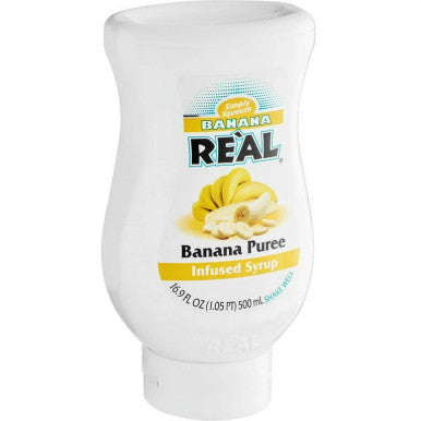 Real Infused Exotics Banana Puree Infused Syrup (16.9oz)