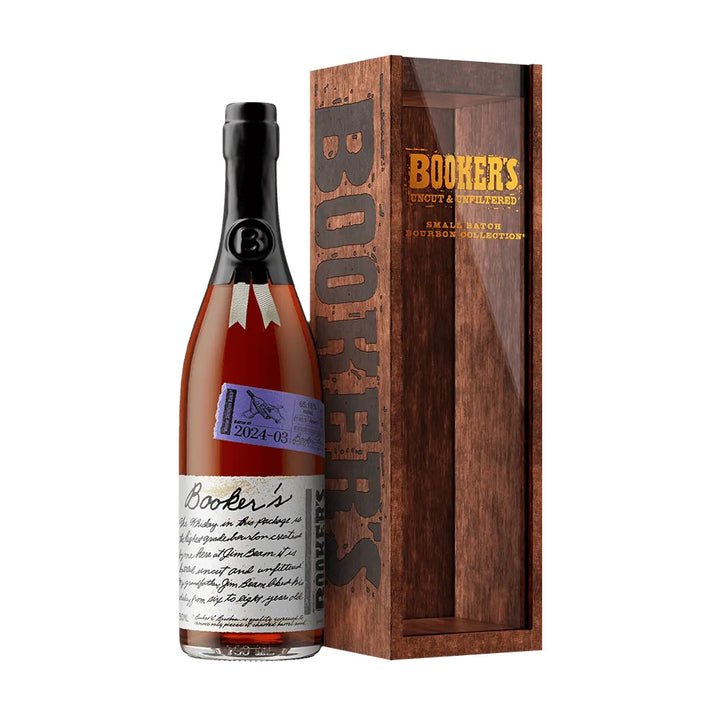 Buy Booker's 2024-03 "Master Distillers Batch" Bourbon online at whiskeyshipped.com and have it shipped to your door nationwide.