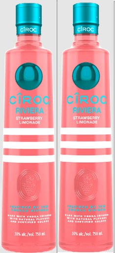 Ciroc Riviera Strawberry Limonade Limited Edition Vodka *2PACK* (2x750ml)