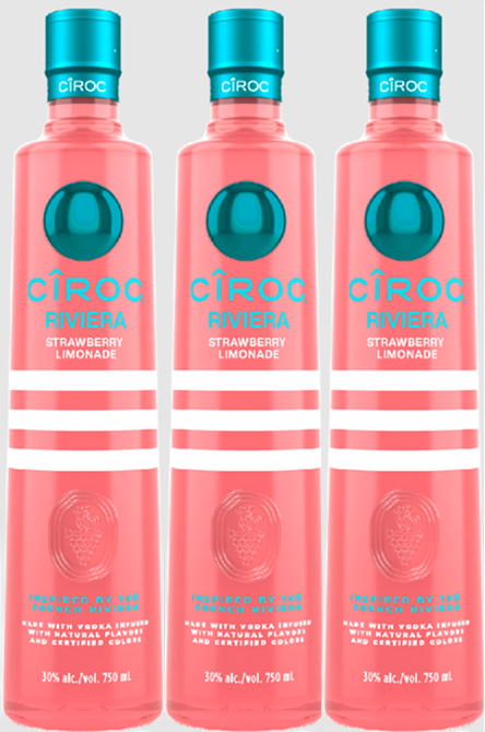 Buy Ciroc Riviera Strawberry Limonade Vodka*3 PACK* online at whiskeyshipped.com and have it shipped to your door nationwide.