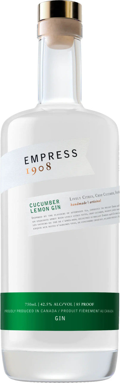 Buy Empress 1908 Cucumber Lemon Gin online at whiskeyshipped.com and have it shipped to your door nationwide.
