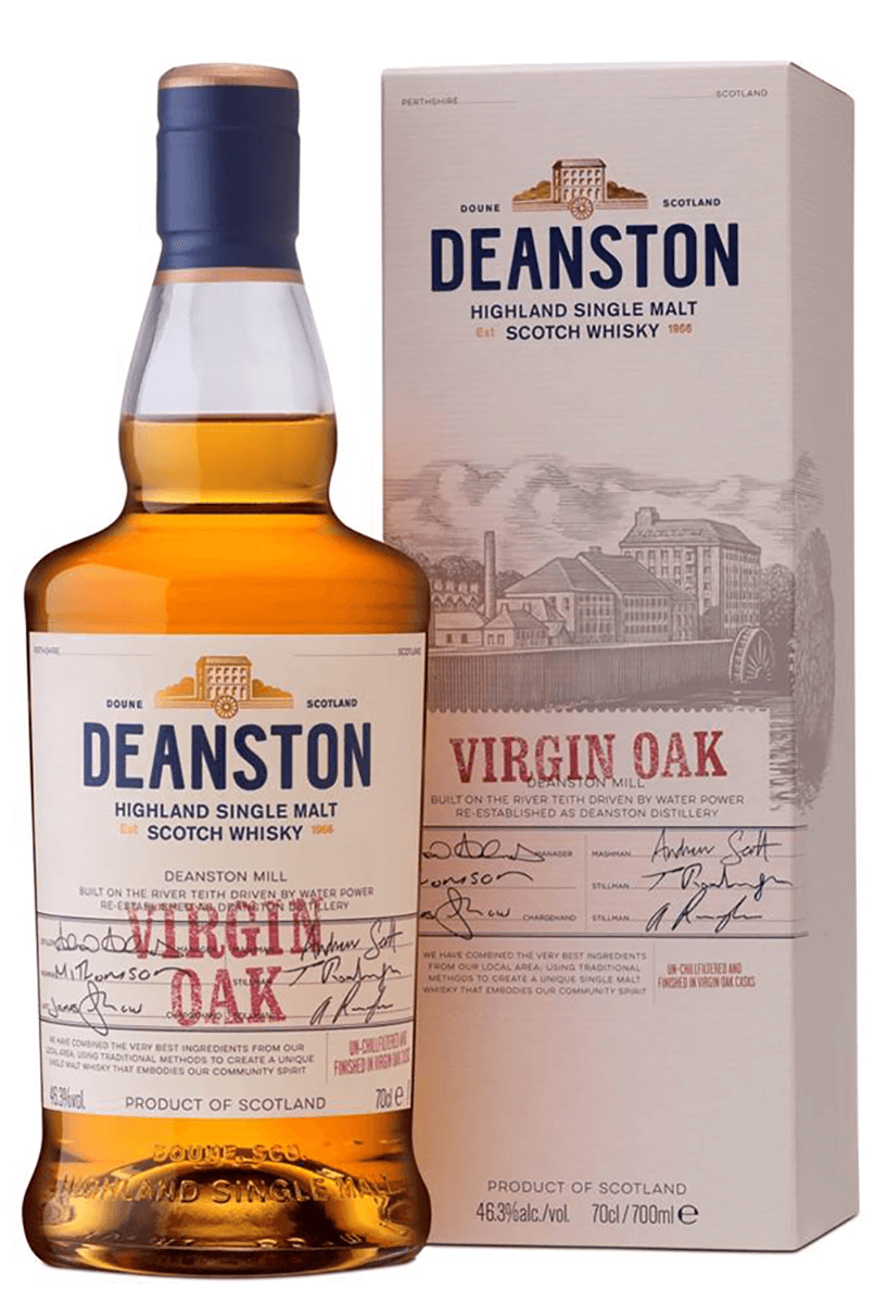 Buy Deanston Single Malt Scotch Finished In Virgin Oak online at whiskeyshipped.com and have it shipped to your door nationwide.