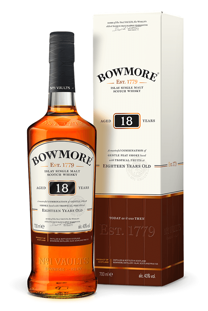Buy Bowmore Single Malt Scotch 18 Year online at whiskeyshipped.com and have it shipped to your door nationwide.