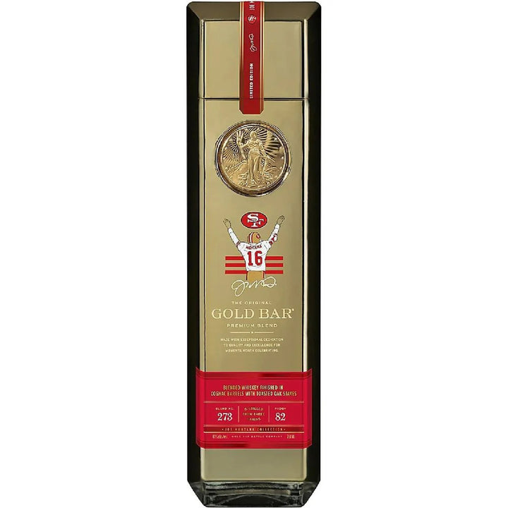 Buy Gold Bar Blended American Whiskey Premium Blend Joe Montana online at whiskeyshipped.com and have it shipped to your door nationwide.