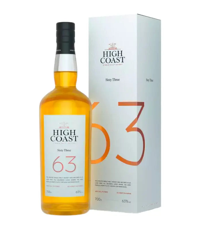 Buy High Coast 63 Swedish Single Malt Whisky online at whiskeyshipped.com and have it shipped to your door nationwide.