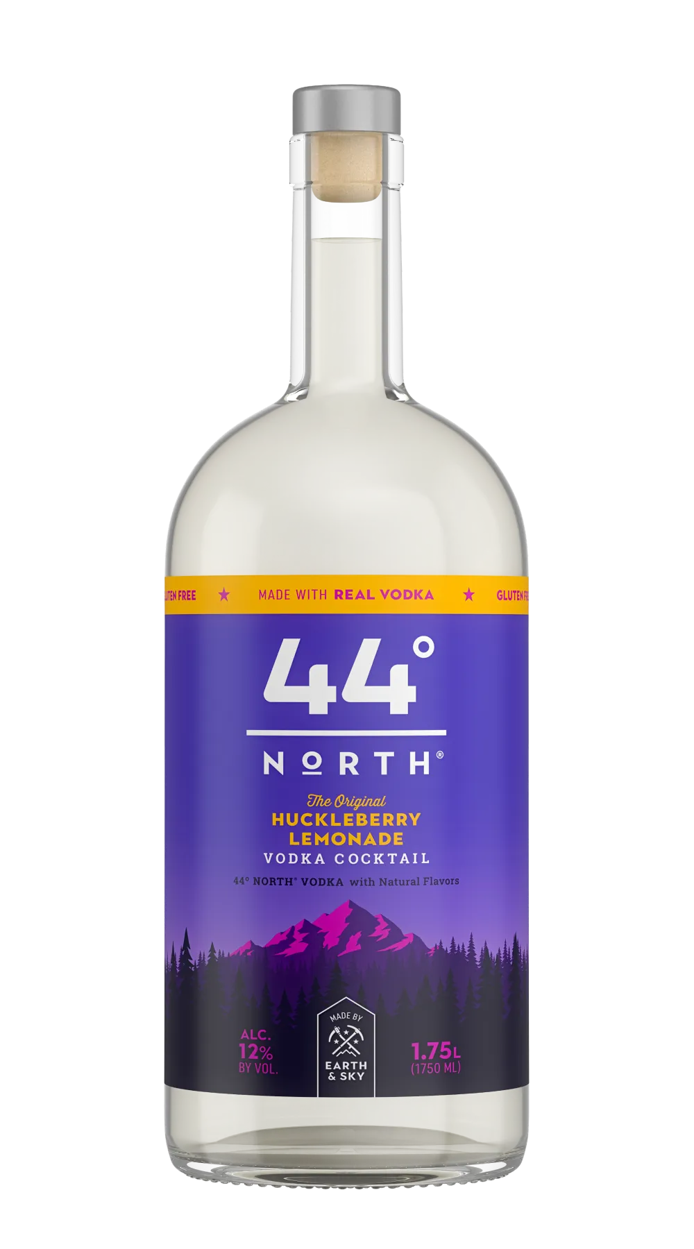Buy 44 North Huckleberry Lemonade Vodka Cocktail online at whiskeyshipped.com and have it shipped to your door nationwide.
