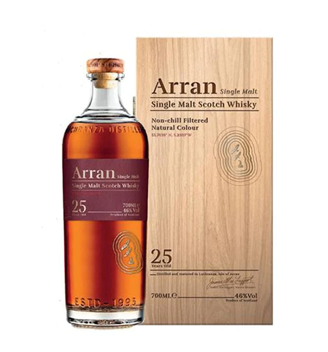 Buy The Arran 25 Year Old Single Malt Scotch Whisky online at whiskeyshipped.com and have it shipped to your door nationwide.