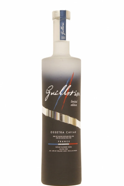 Buy Guillotine Ossetra Caviar Limited Edition Vodka online at whiskeyshipped.com and have it shipped to your door nationwide.