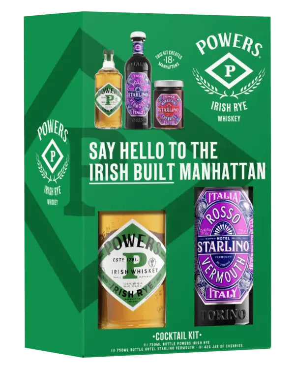 Buy Powers Irish Rye x Hotel Starlino Cocktail Kit online at whiskeyshipped.com and have it shipped to your door nationwide.