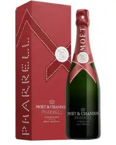 Buy Moet & Chandon Brut Imperial Pharrell Champagne Red Edition online at whiskeyshipped.com and have it shipped to your door nationwide.