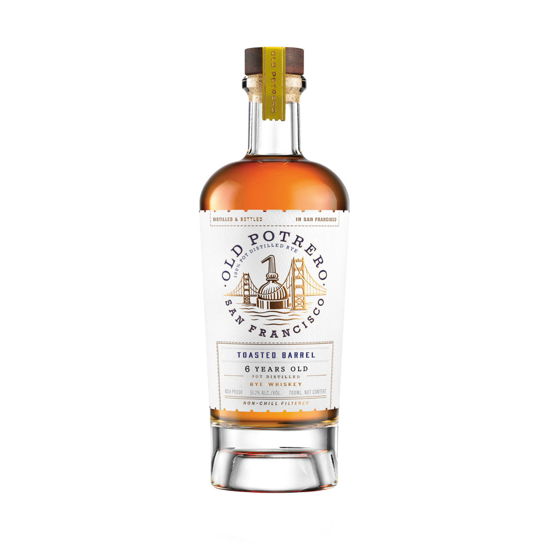 Buy Old Potrero Rye Whiskey Toasted Barrel 6 Year Old online at whiskeyshipped.com and have it shipped to your door nationwide.