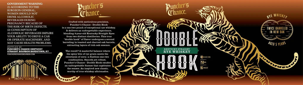 Buy Puncher's Chance Straight Rye Whiskey Double Hook 5 Year online at whiskeyshipped.com and have it shipped to your door nationwide.