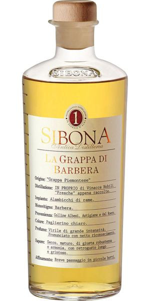 Buy Sibona Grappa La Grappa Di Barbera online at whiskeyshipped.com and have it shipped to your door nationwide.