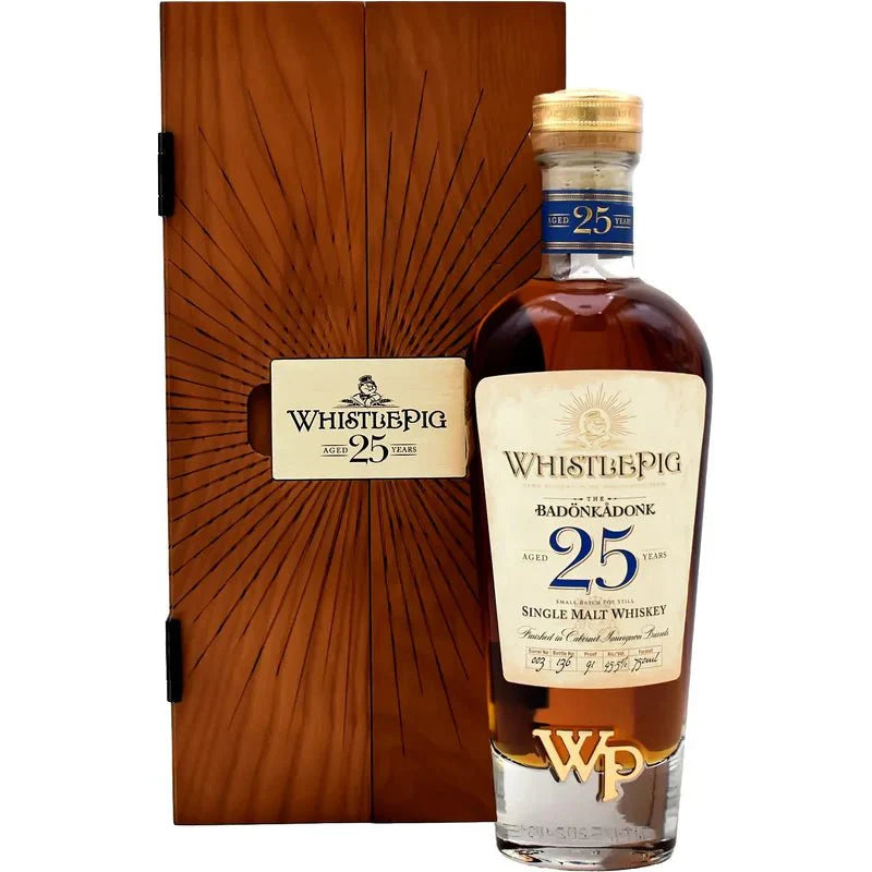 Buy Whistlepig The Badonkadonk Aged 25 Year Old Single Malt Whiskey online at whiskeyshipped.com and have it shipped to your door nationwide.