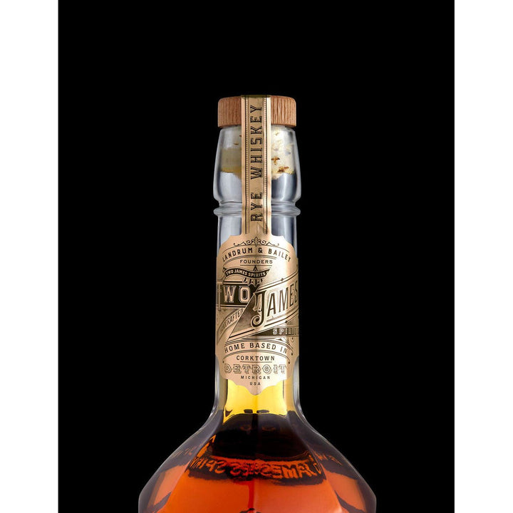 Two James Catcher’s Rye (750ml). Distilled from 100% Michigan rye and pure water from the Great Lakes, Catcher’s Rye is a testament to the grain’s distinctive terroir. Each drop is artfully produced and aged for a minimum of two years in traditional, charred new American oak 53 gallon barrels. With delicious spice notes and a subtle fig finish, Catcher’s Rye proves there is no substitute for time or proportion. This is a labor of love, accept no phonies.