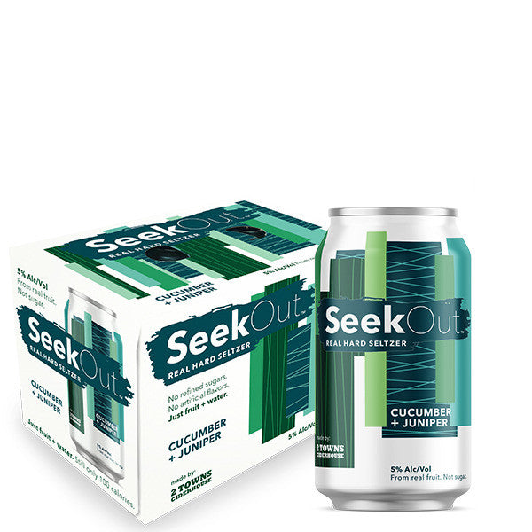 SeekOut Cucumber + Juniper Cider 6-Pack Can (12oz)
