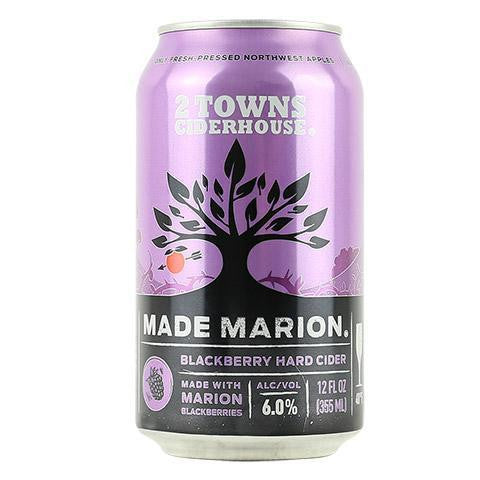 2 Towns Made Marion Blackberry Cider 6-Pack Can