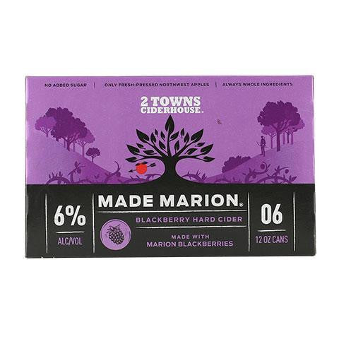 2 Towns Made Marion Blackberry Cider 6-Pack Can