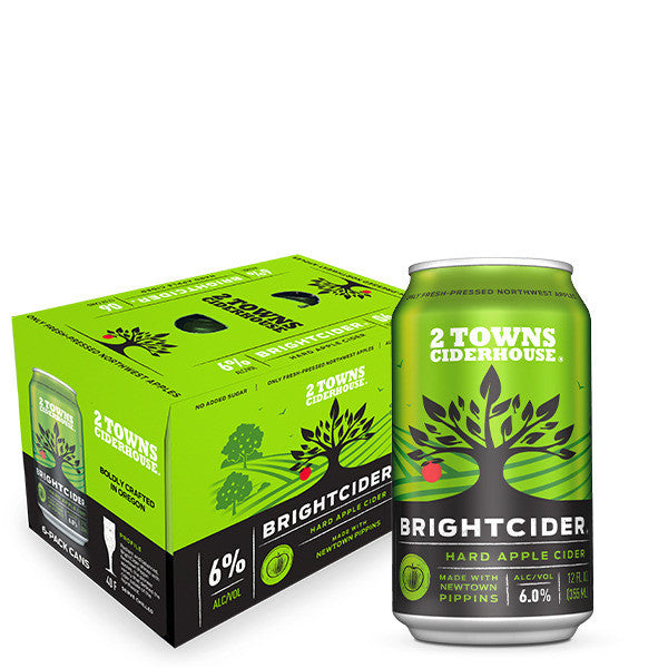 Hand crafted in Oregon with all Northwest apples, The Bright Cider features a light and refreshing apple flavor. Hints of sweetness and a crisp finish round out this easy drinking cider.