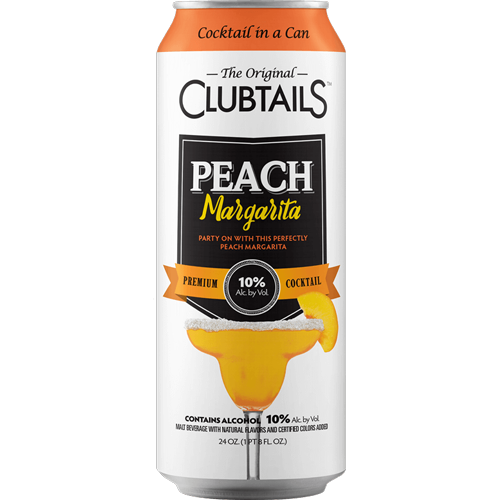 Buy Clubtails Peach Margarita online at whiskeyshipped.com and have it shipped to your door nationwide.