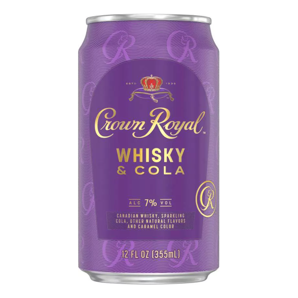 Crown Royal Whisky & Cola Cocktail (Single 12oz Cans)