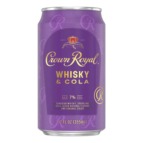 Crown Royal Whisky & Cola Cocktail (Single 12oz Cans)