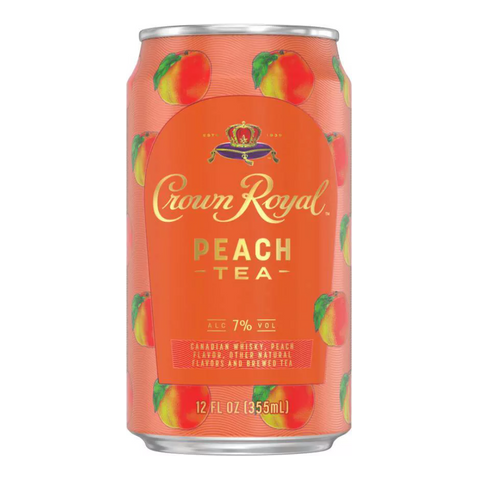 Crown Royal Peach Tea Whisky Can Cocktail (Single 12oz Can)