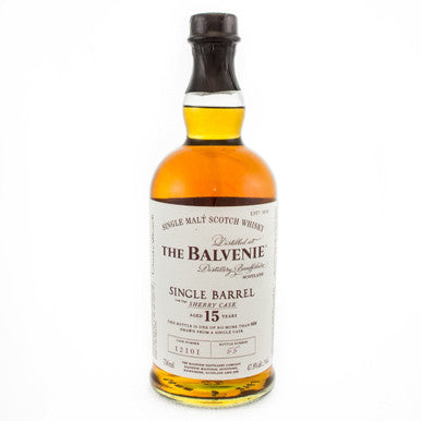 The Balvenie Single Barrel Sherry Cask Single Malt Scotch Whiskey 15 Year  (750ml)