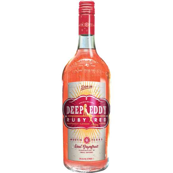Buy Deep Eddy Ruby Red Vodka online at whiskeyshipped.com and have it shipped to your door nationwide. Deep Eddy Ruby Red Vodka starts with award-winning Original Vodka and is infused with real Ruby Red Grapefruit juice and lightly sweetened with real cane sugar for a deliciously tart, refreshing taste, perfect for day-drinking with family and friends.