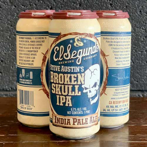Buy Broken Skull A bad-ass 6.7% IPA designed by Steve Austin and ESBC for the working man and woman. Online at whiskeyshipped.com