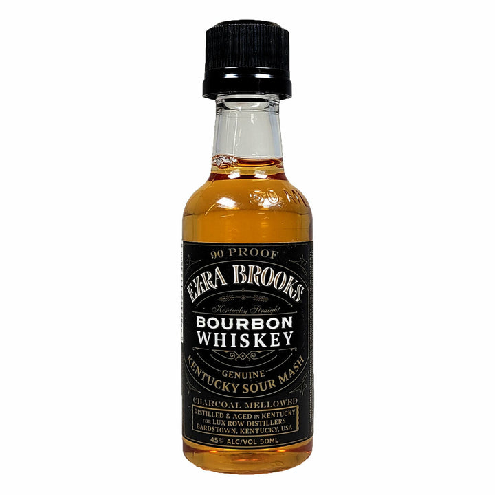 Buy Ezra Brooks Bourbon Whiskey (50ml) online at whiskeyshipped.com and have it shipped to your door nationwide.