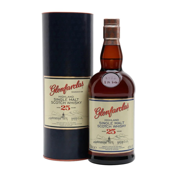 Buy Glenfarclas 25 Year Old Single Malt Scotch Whisky (750ml) online at whiskeyshipped.com and have it shipped to your door nationwide.