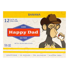 Happy Dad Banana Seltzer (12 pack)