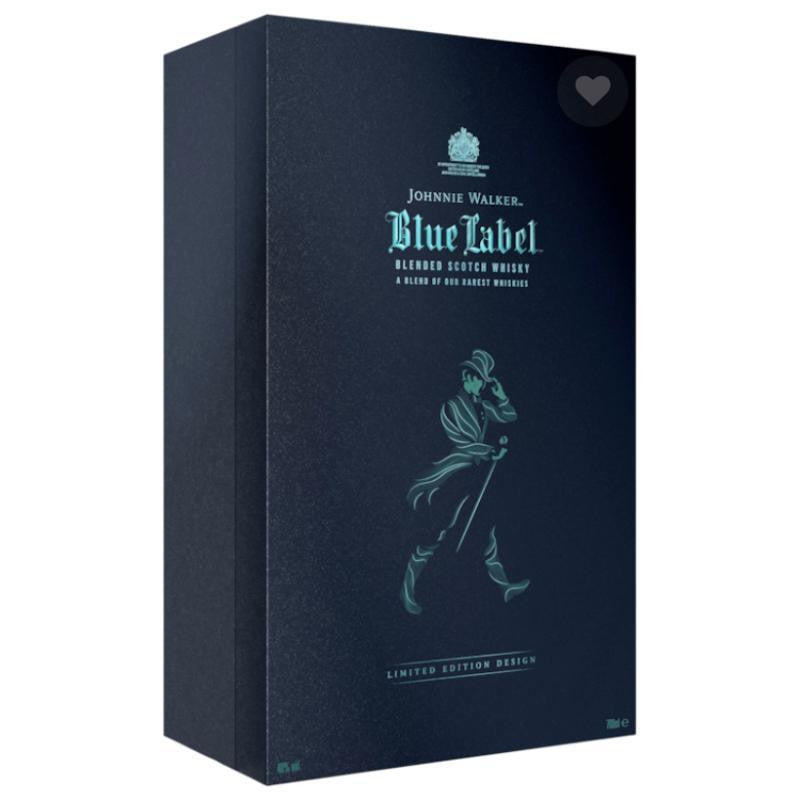 Johnnie Walker Blue Label Limited Edition Design Gift Set With Crystal Glasses
