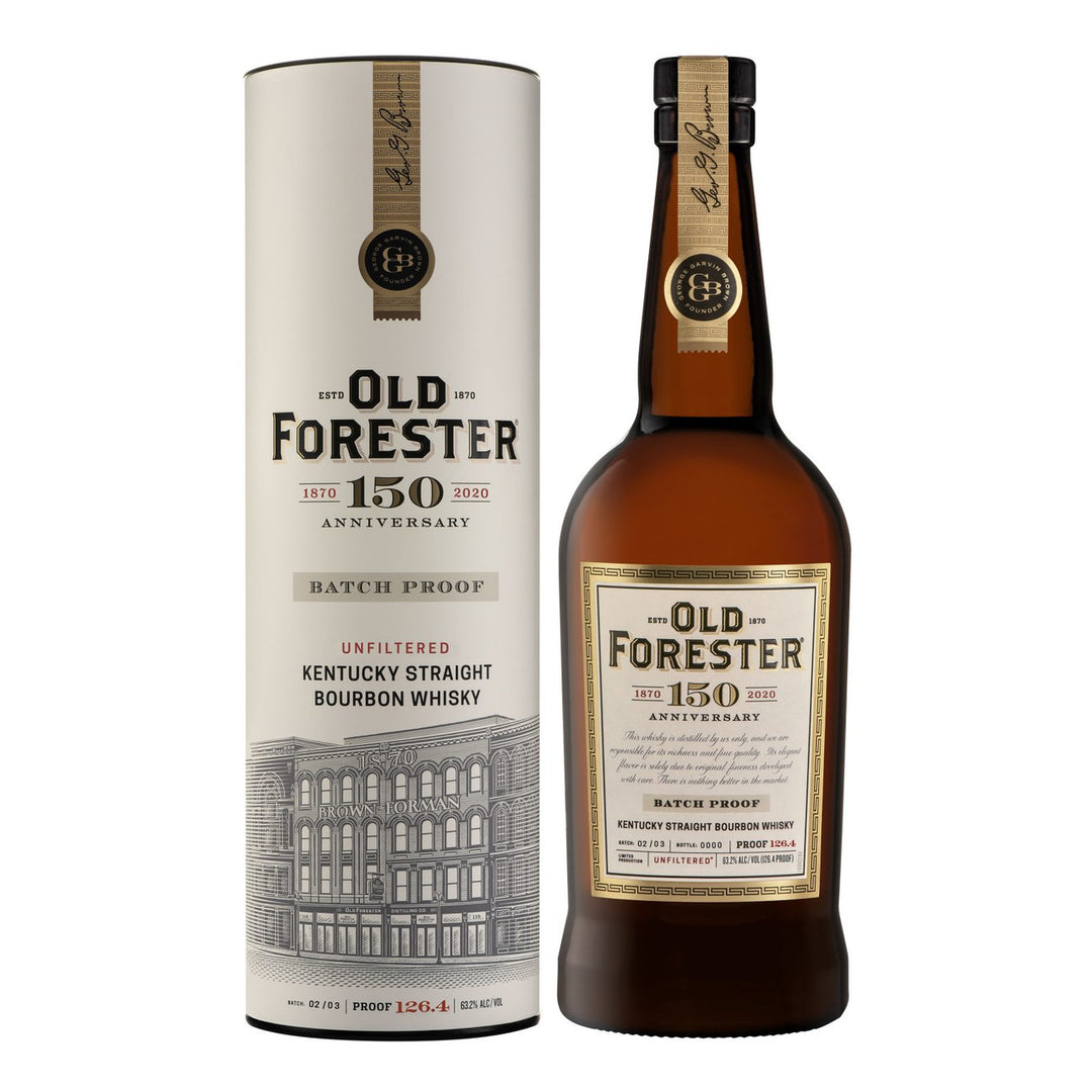 Buy Old Forester 150th Anniversary Batch Proof 02/03 online at whiskeyshipped.com and have it shipped to your door nationwide.