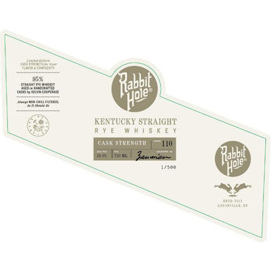 Rabbit Hole Cask Strength Rye