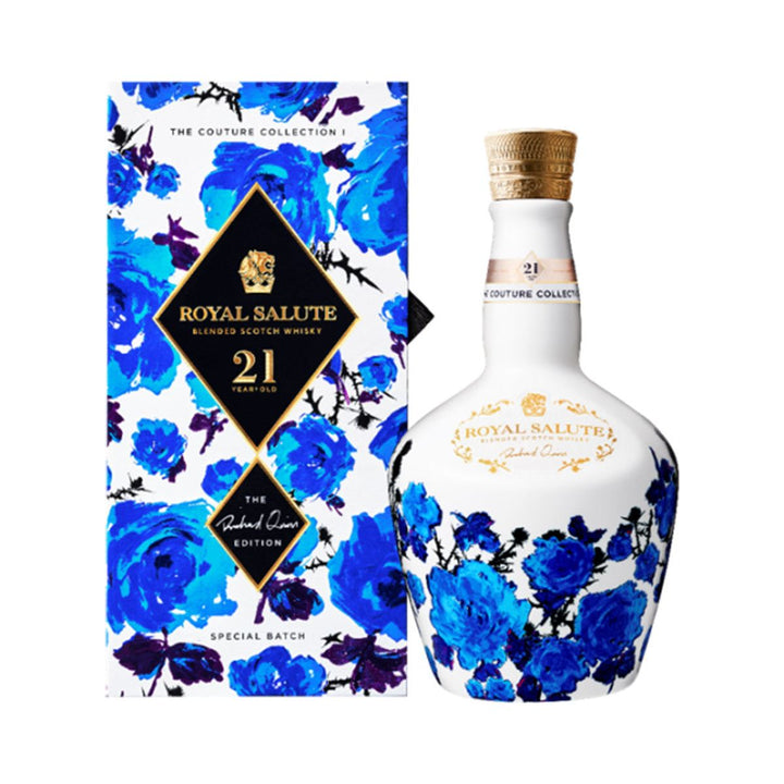Buy Royal Salute "The Couture Collection 1" 21 Year Old Scotch Whiskey "Richard Quinn Edition: White" (750ml) online at whiskeyshipped.com and have it shipped to your door nationwide.