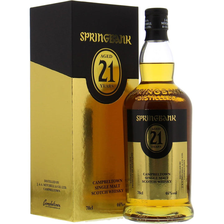 Buy Springbank Aged 21 Years Campbeltown Single Malt Scotch Whisky (750ml) online at whiskeyshipped.com and have it shipped to your door nationwide.